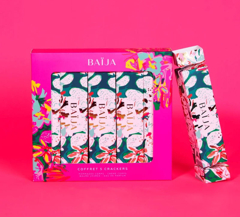 Coffret 5 Crackers Rose
