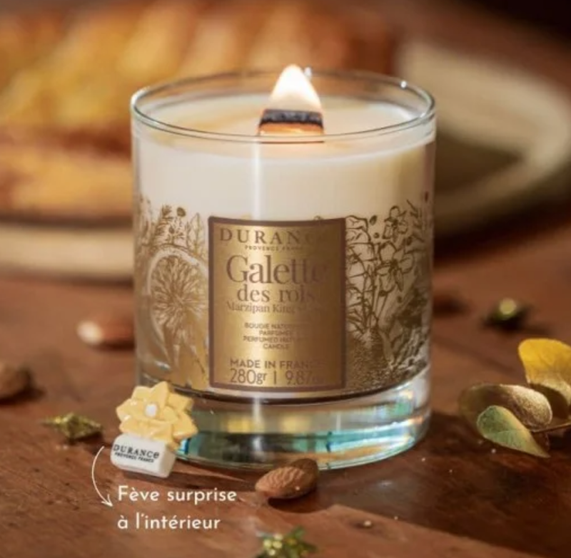 Bougie Mèche en Bois Galette des Rois