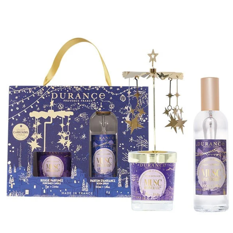 Coffret Carrousel Bougie et Parfum d'ambiance Musc d'hiver Coffret Carrousel Bougie et Parfum d'ambiance Musc d'hiver