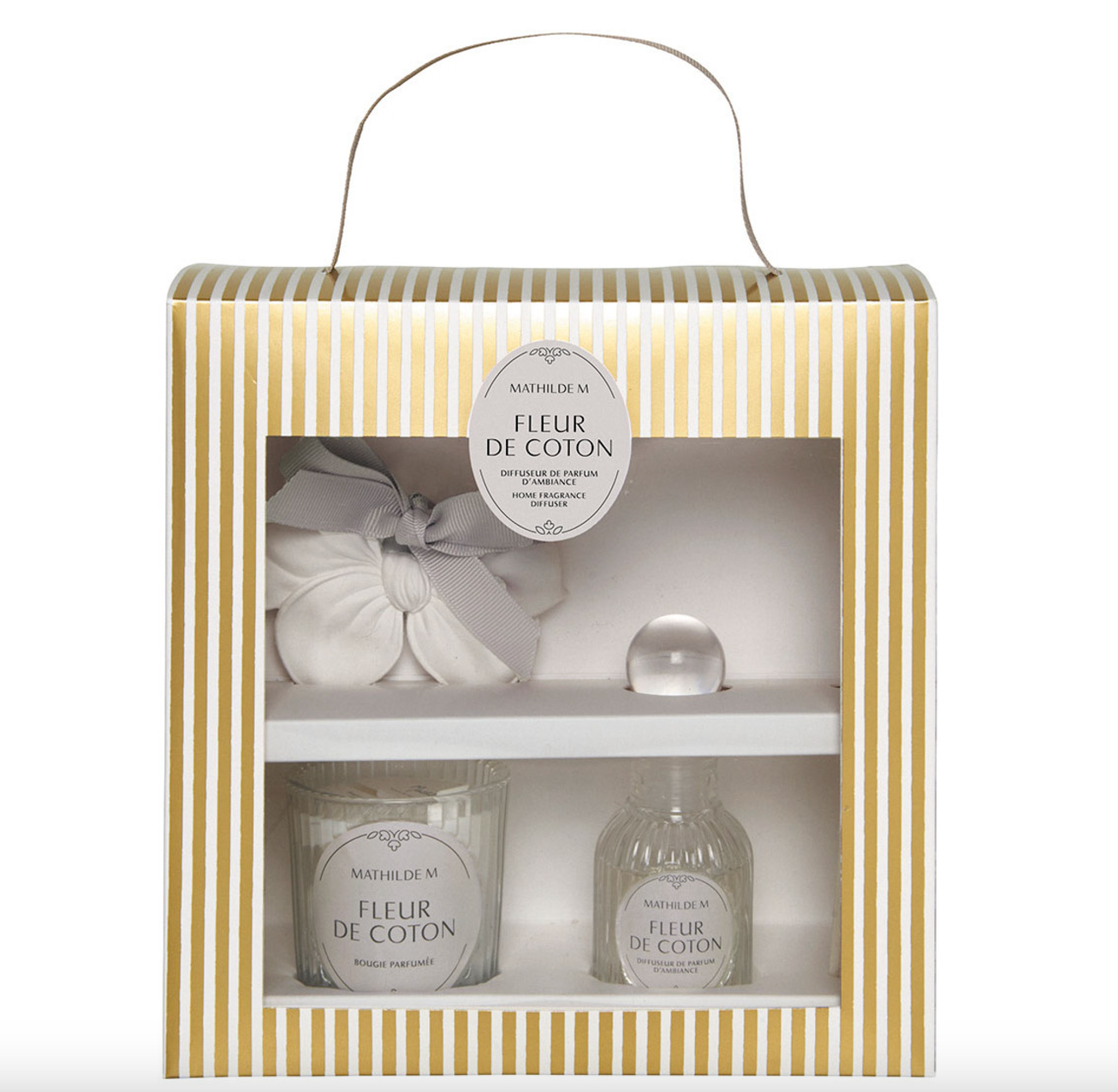 Coffret découverte diffuseur bougie et décor parfumé Les Intemporelles - Fleur de Coton