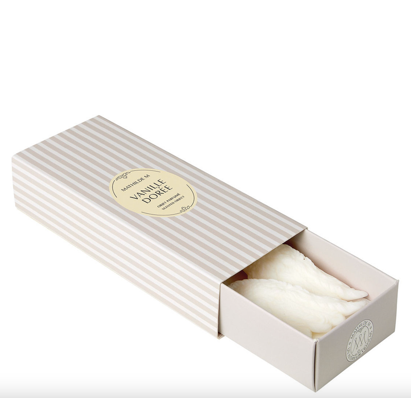 Coffret de 3 décors fondants en cire parfumée - Vanille Dorée