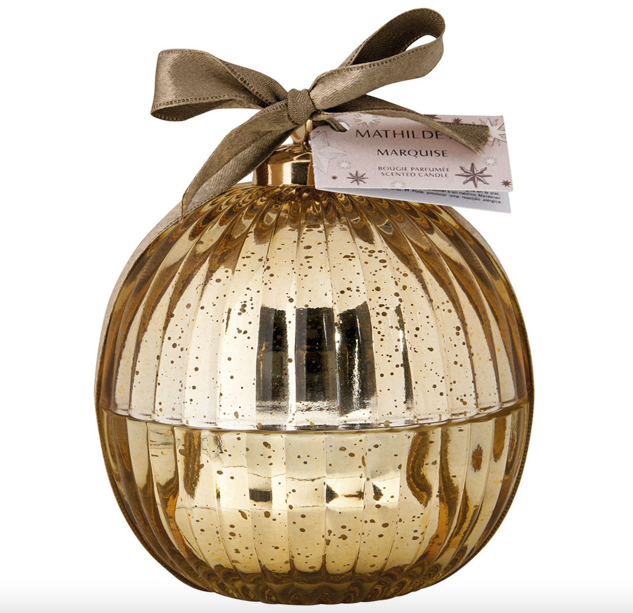 Bougie parfumée Boule de Noël Fête Céleste 190 g - Marquise