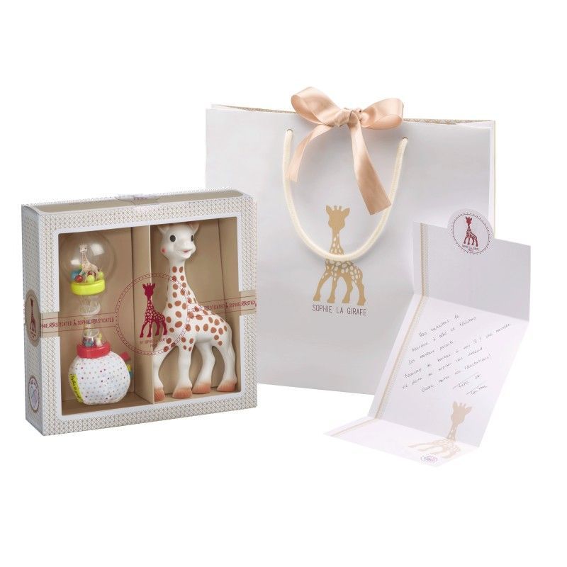 Coffret cadeau Sophie la girafe + maracas