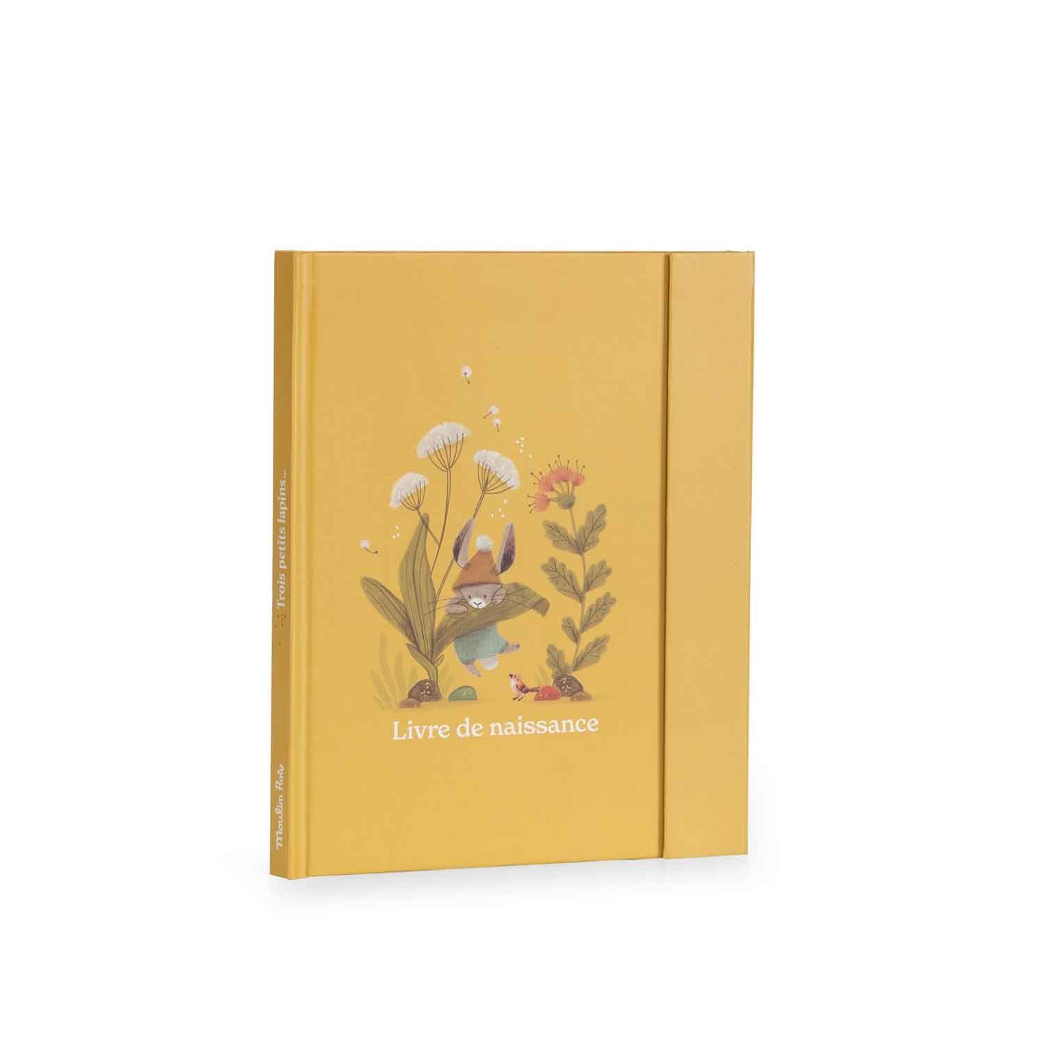Livre de naissance "Trois petits lapins" - Moulin roty