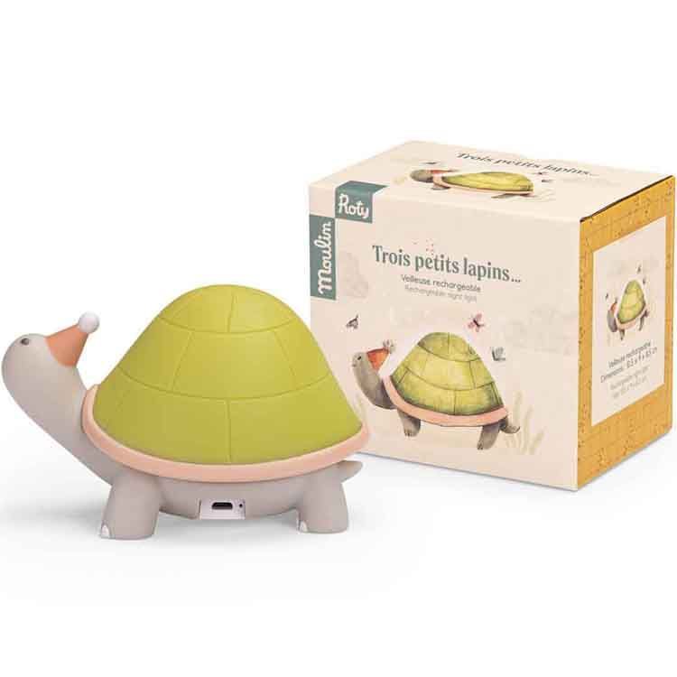 Veilleuse tortue "Trois petits lapins" - Moulin Roty
