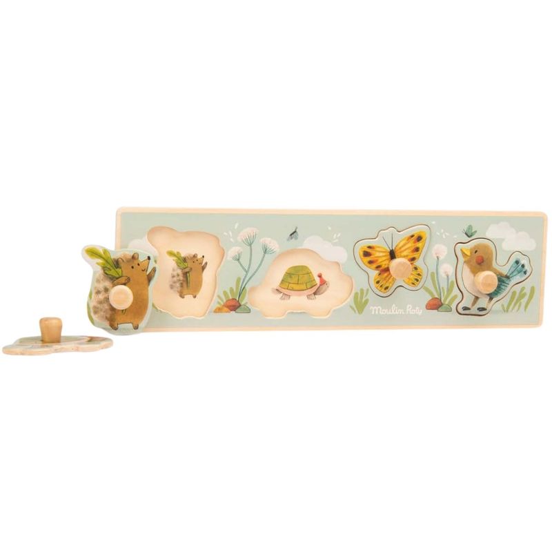 Puzzle encastrable "Trois petits lapins" - Moulin Roty