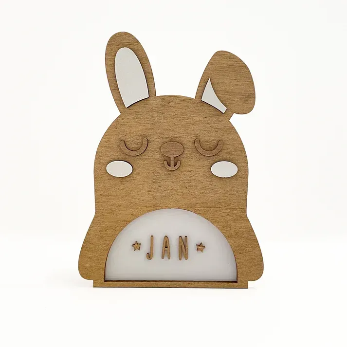 Lampe veilleuse lapin personnalisable - Vintiun