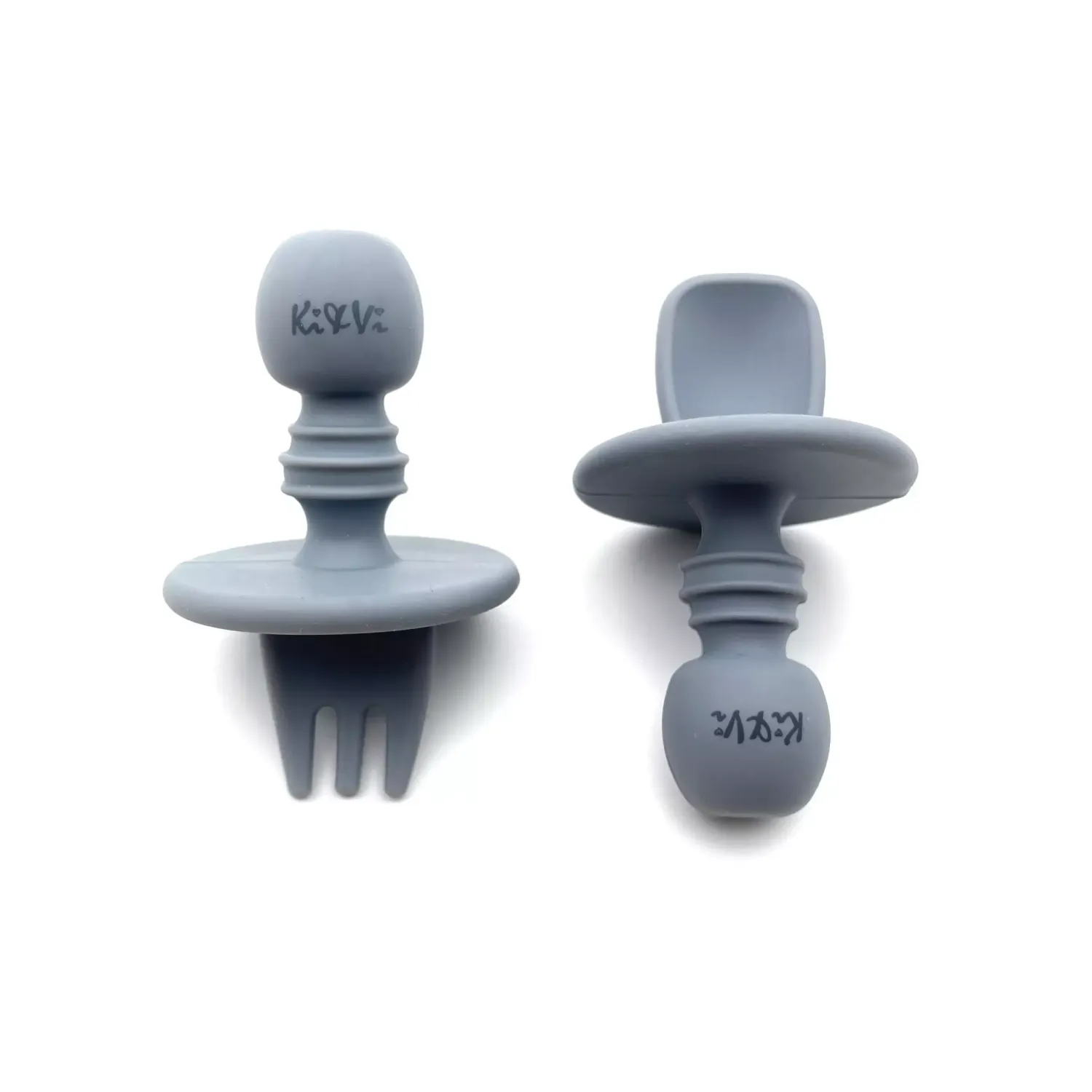 Mes petits couverts bleu en silicone - Ki & Vi