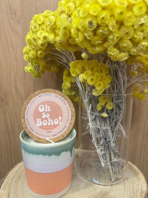 Bougie OH SO BOHO Pêche & Mandarine 45hrs