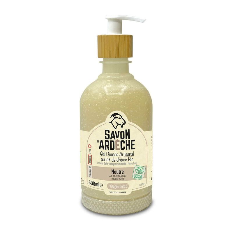 Gel Douche Artisanal au Lait de Chèvre – Neutre