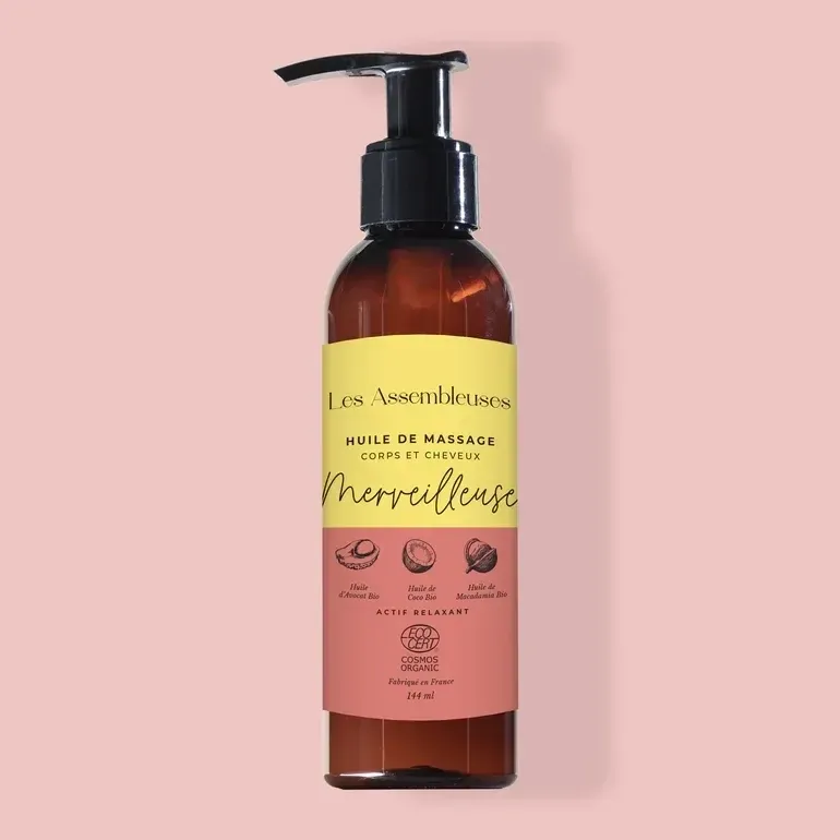 Huile de Massage Merveilleuse - 144ml - Les Assembleuses