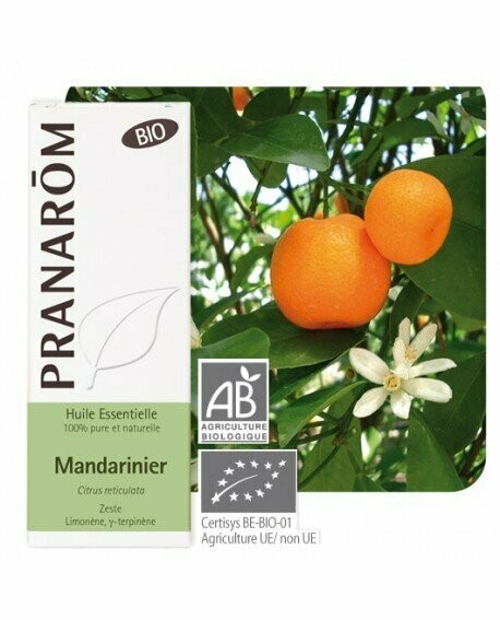 Huile Essentielle de Mandarinier BIO 10ml - Pranarôm Huile Essentielle de Mandarinier BIO 10ml - Pranarôm