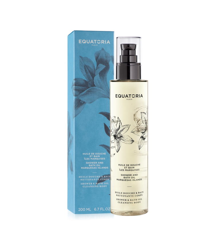 Huile de douche et bain iles marquises 200ml Equatoria