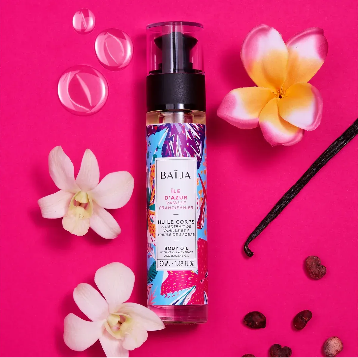 Huile Corps Ile d'Azur 50ml - Baija Huile Corps Ile d'Azur 50ml - Baija