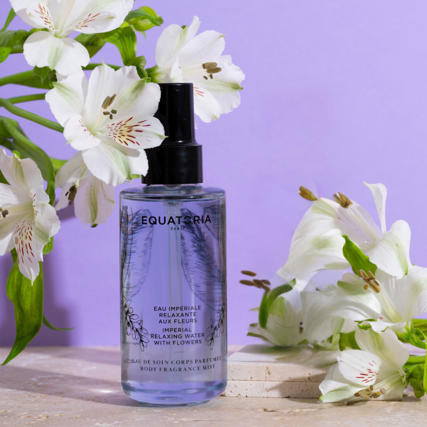 Eau Impériale Relaxante aux Fleurs 125ml - Equatoria Eau Impériale Relaxante aux Fleurs 125ml - Equatoria