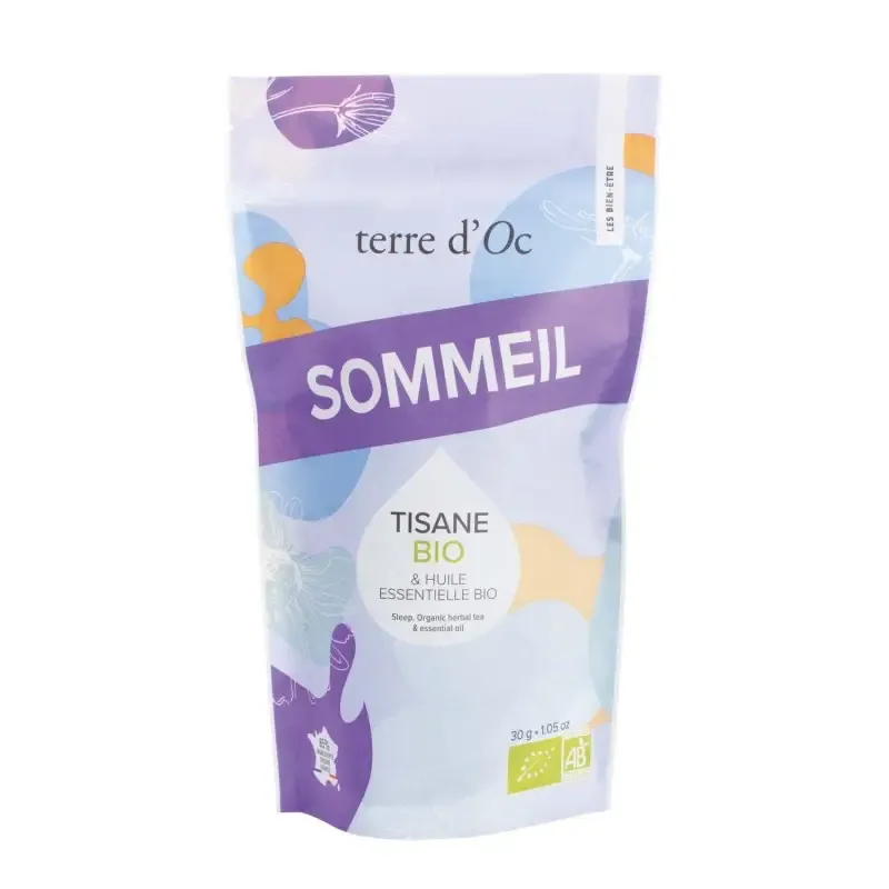 Tisane & huile essentielle BIO - SOMMEIL- Terre d'Oc Tisane & huile essentielle BIO - SOMMEIL- Terre d'Oc