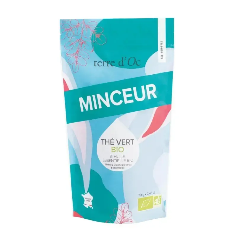 Thé vert & huile essentielle BIO - MINCEUR - Terre d'Oc Thé vert & huile essentielle BIO - MINCEUR - Terre d'Oc