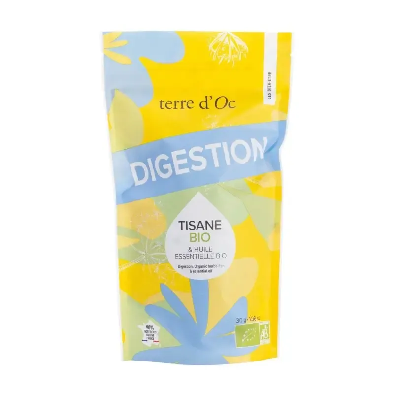 Tisane & huile essentielle BIO - DIGESTION - Terre d'Oc Tisane & huile essentielle BIO - DIGESTION - Terre d'Oc