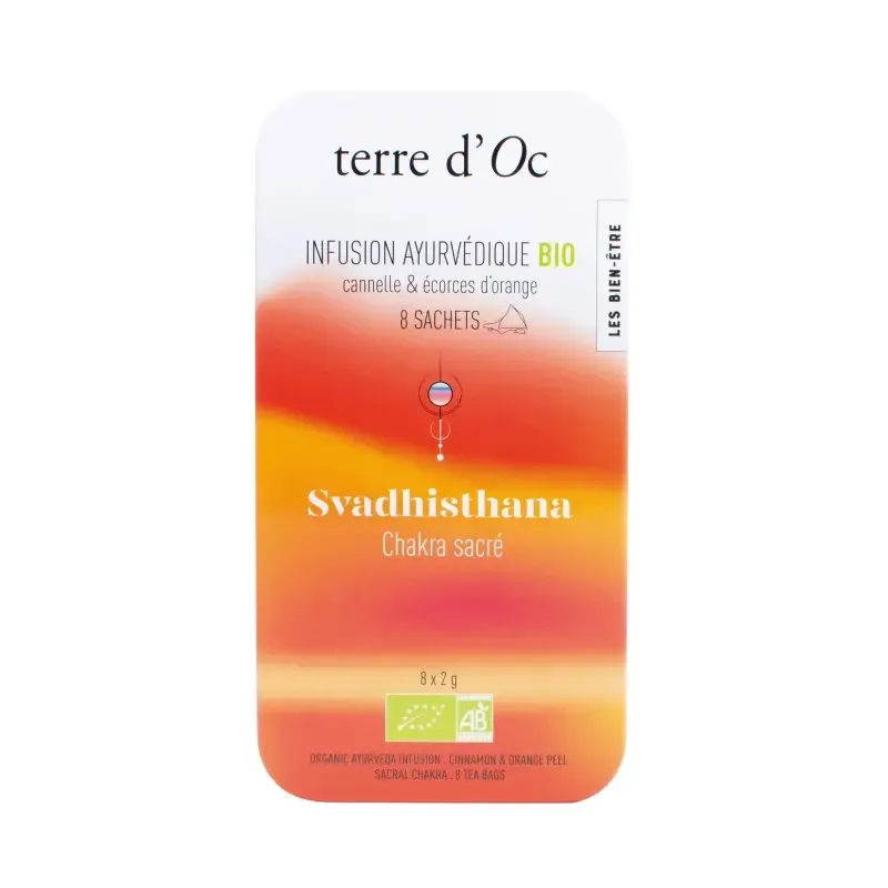 Infusion ayurvédique bio Chakra sacré Terre d'Oc