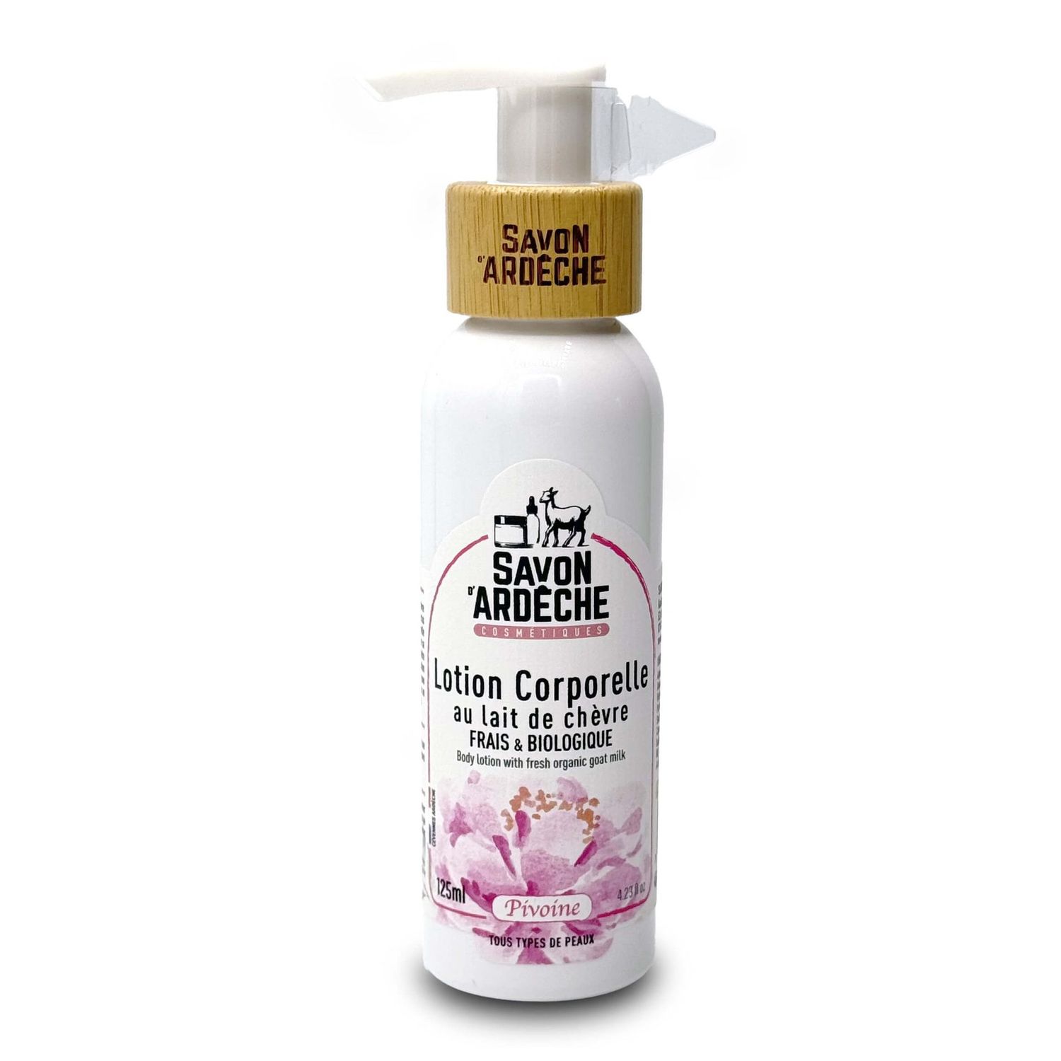 Lait corps au lait de chèvre - Pivoine 250ml