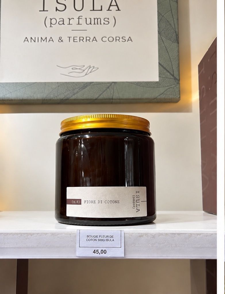 Bougie " Fleur de Coton" 500g- Isula