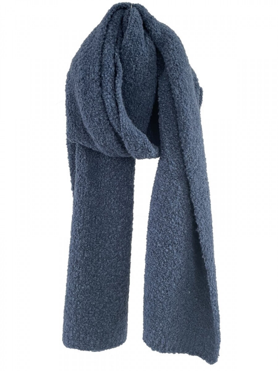 Sjaalmania shawl bouclé blauw