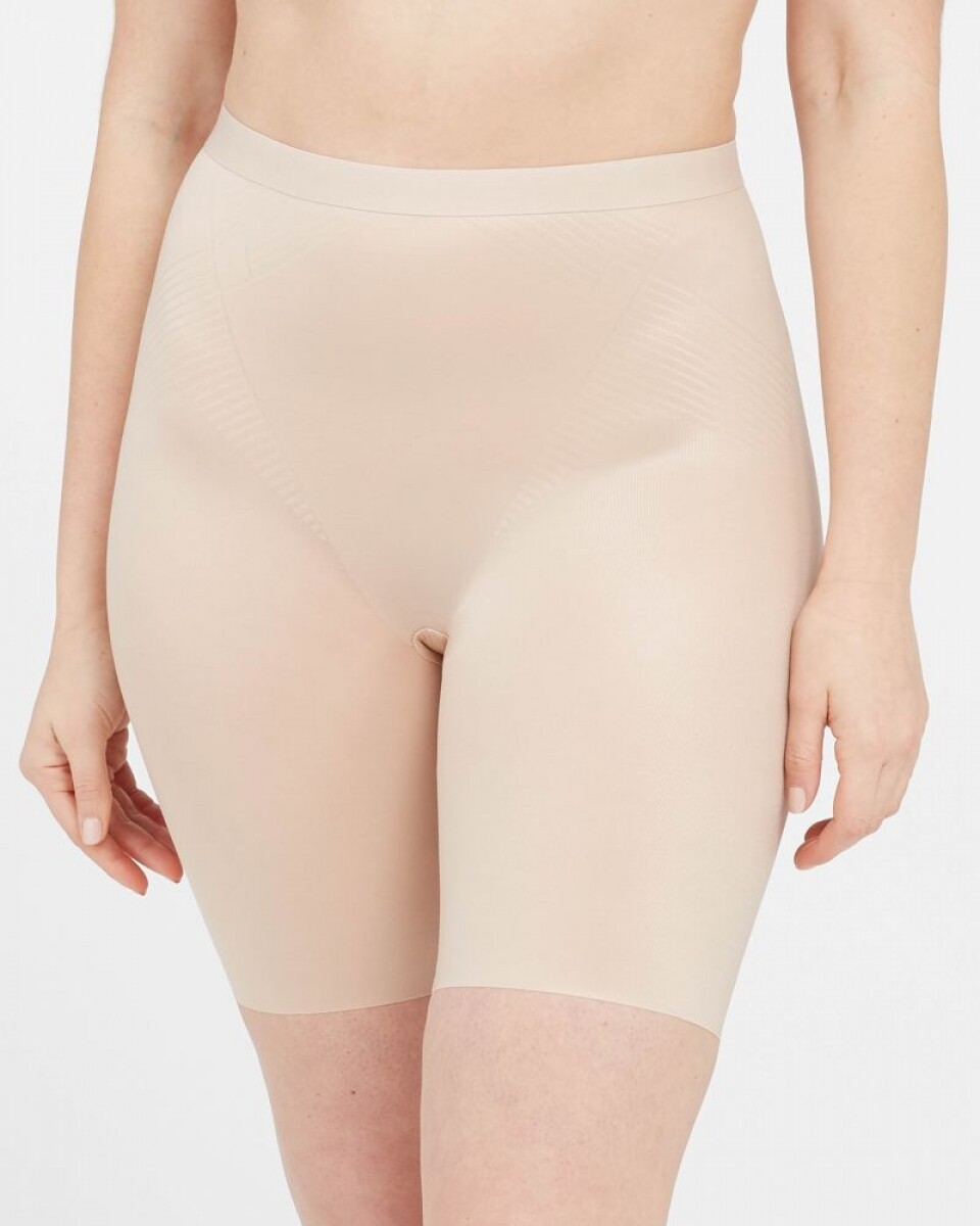 Spanx mid thigh short nude