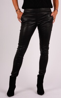 IBANA leren broek zwart
