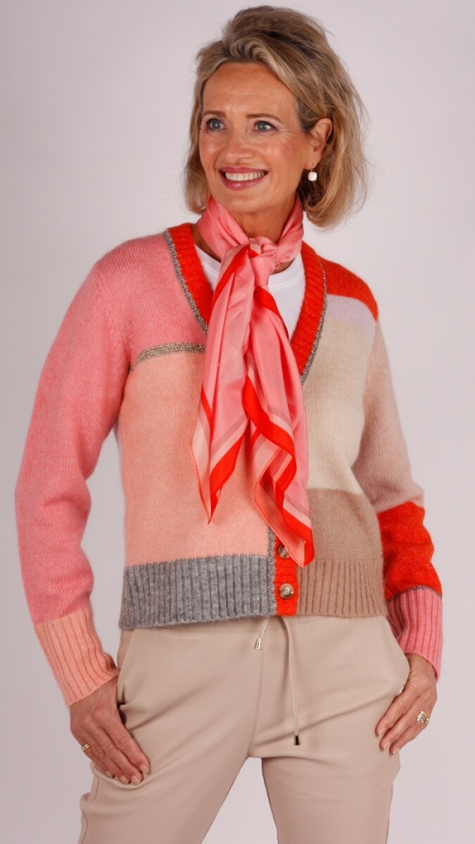Gustav shawl roze