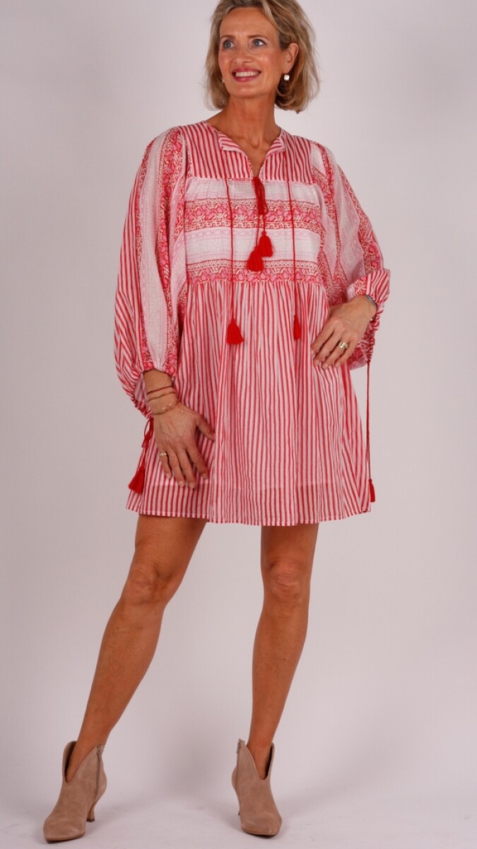 Antik Batik jurkje rood