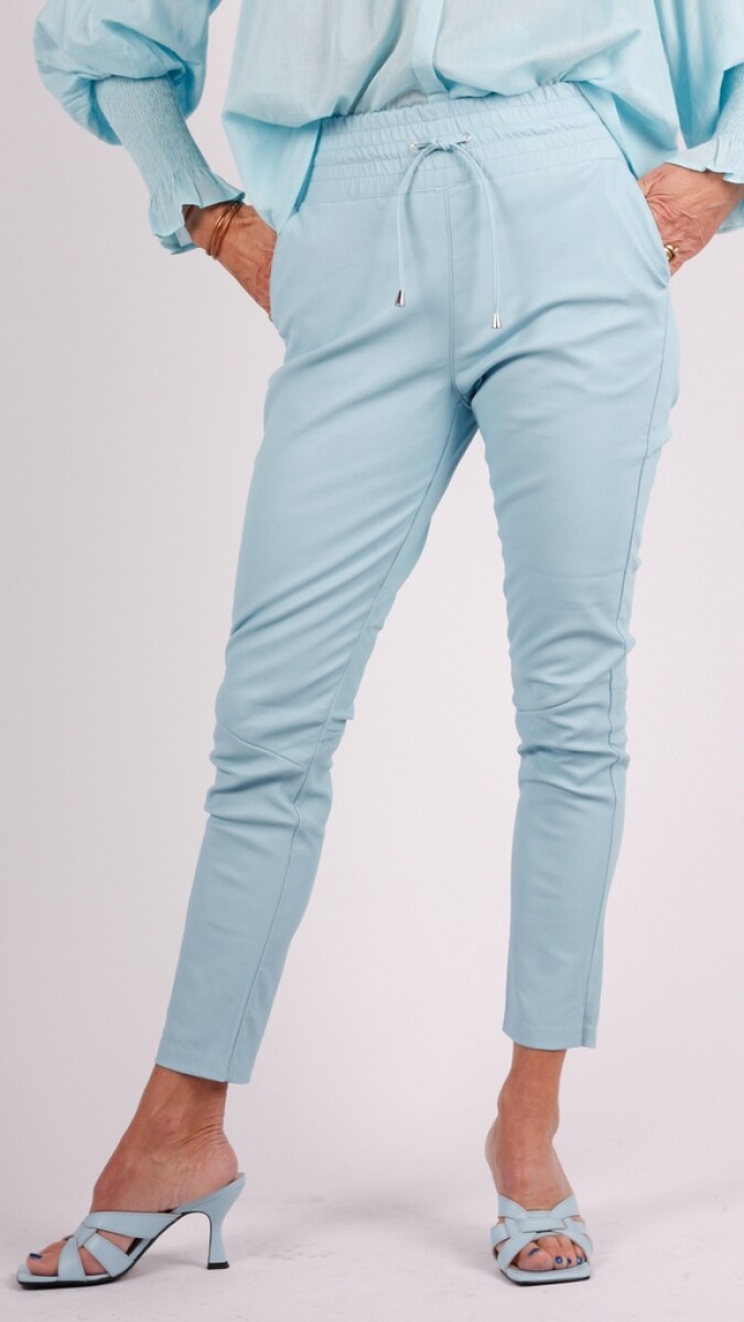 IBANA leren broek blauw