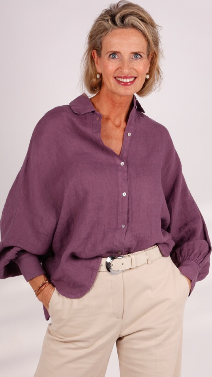 La Salle blouse aubergine