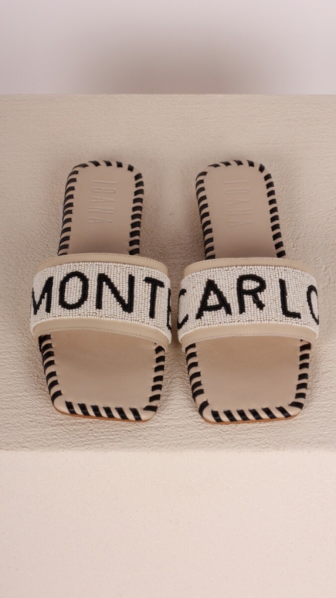 IBANA slipper wit/zwart