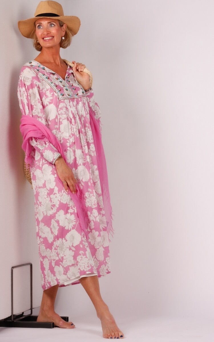 Antik Batik jurk roze
