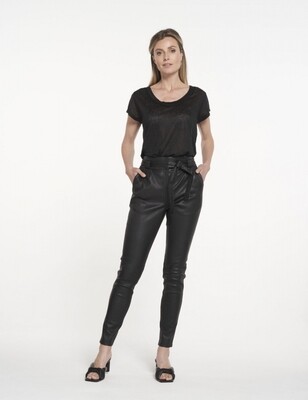 IBANA leren broek zwart