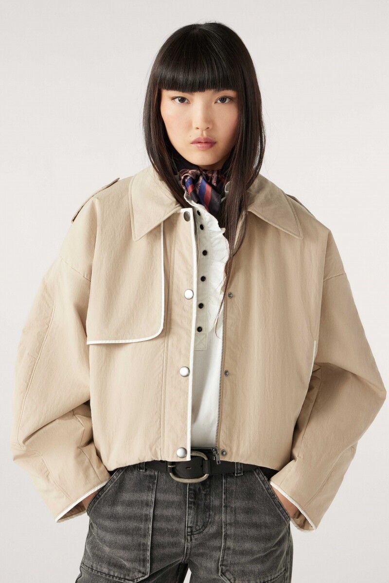 Bash bomber jacket beige