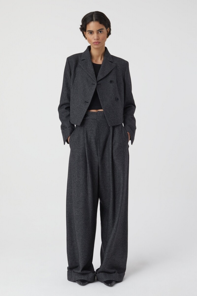 Closed blazer antraciet