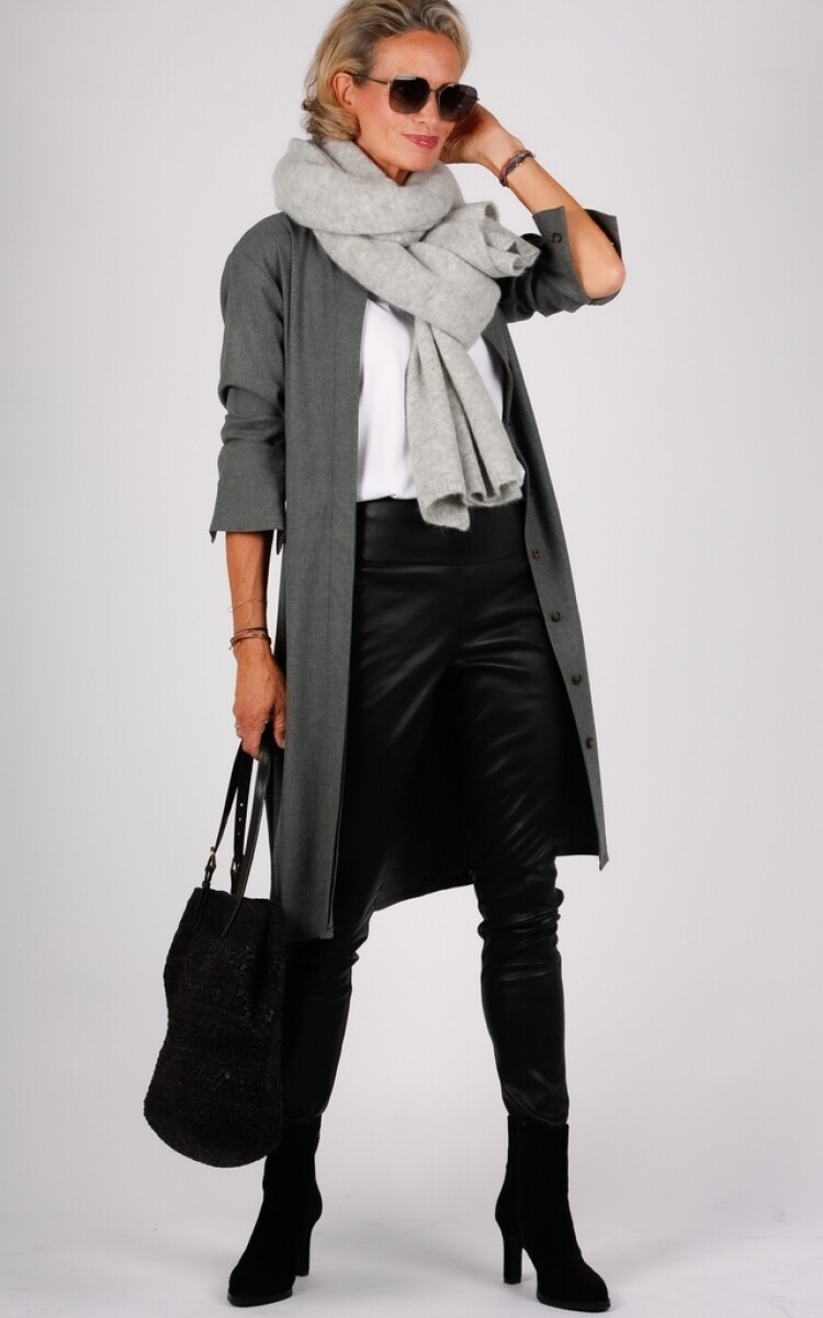 La Salle blousejurk antraciet
