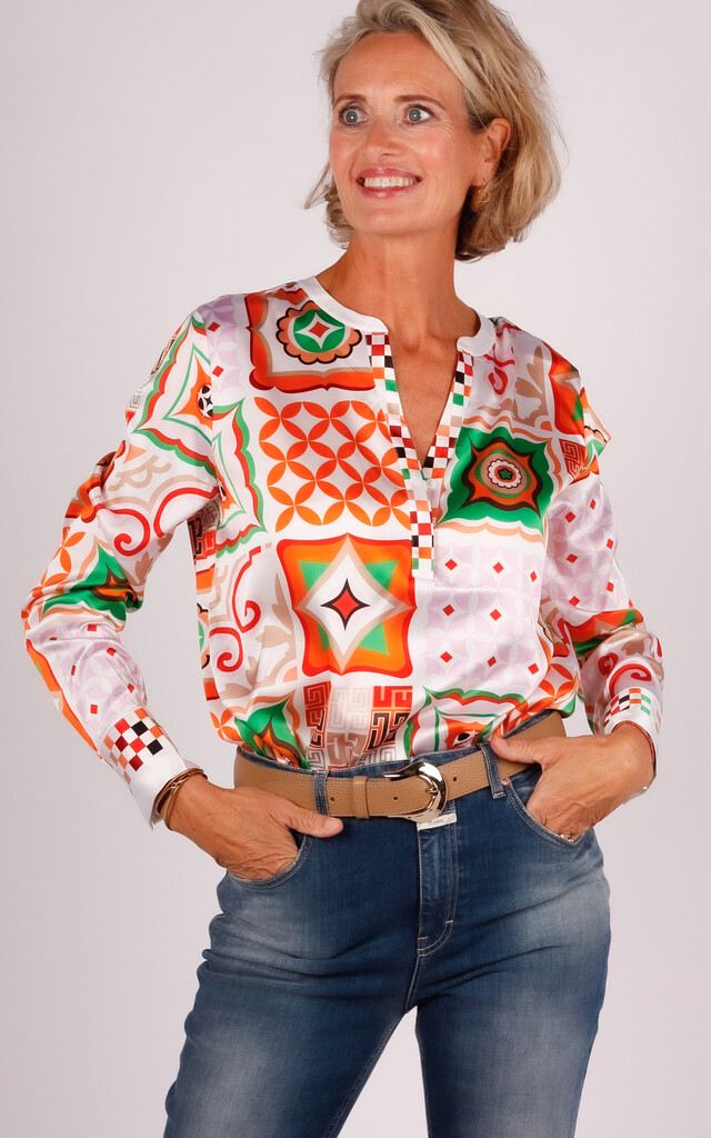Herzen&#39;s blouse roze/multicolour