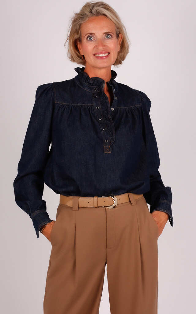 Bash denim blouse blauw