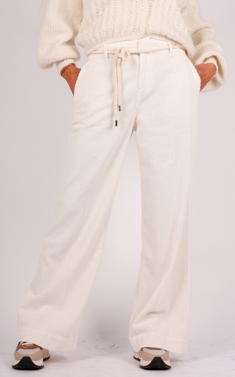 Bash ribbroek ecru