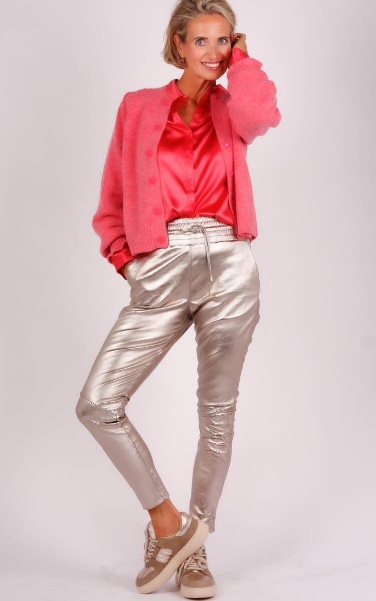 IBANA leren broek bronze