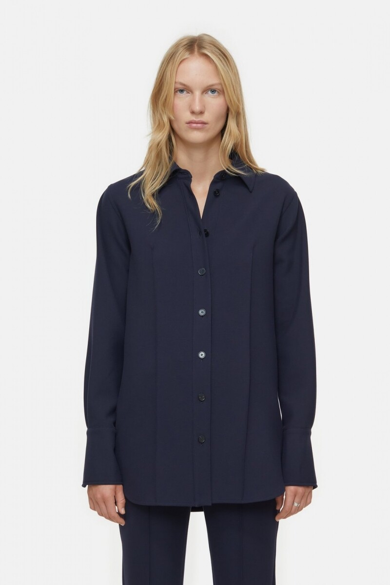 Closed blouse navy