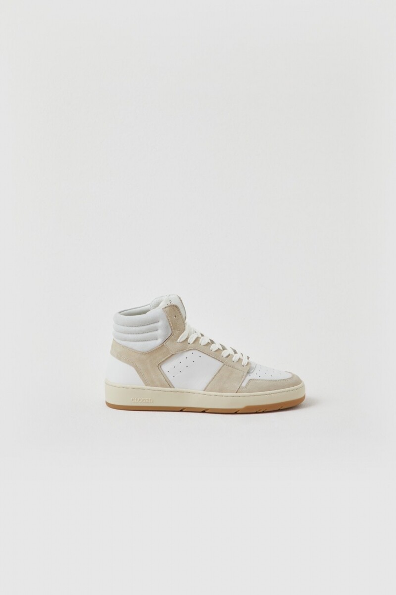 Closed hoge sneaker wit/beige