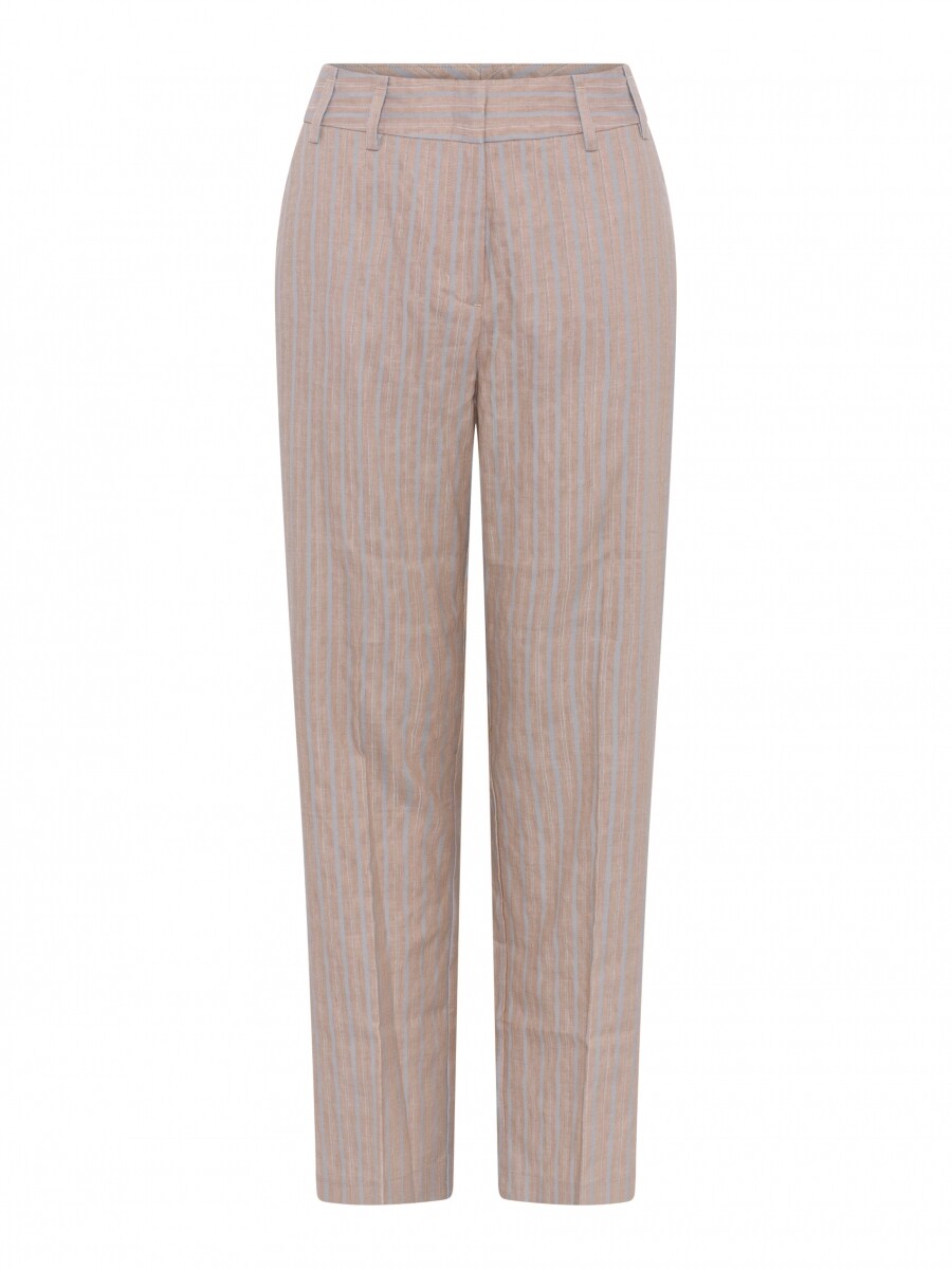 Gustav broek camel/blauw