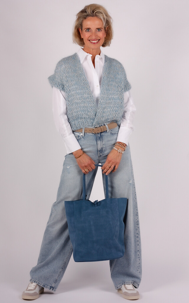 Studio Lavendel gilet blauw