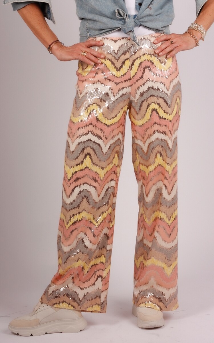 Seductive broek roze/multi colour