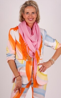 Herzen&#39;s cashmere sjaal roze