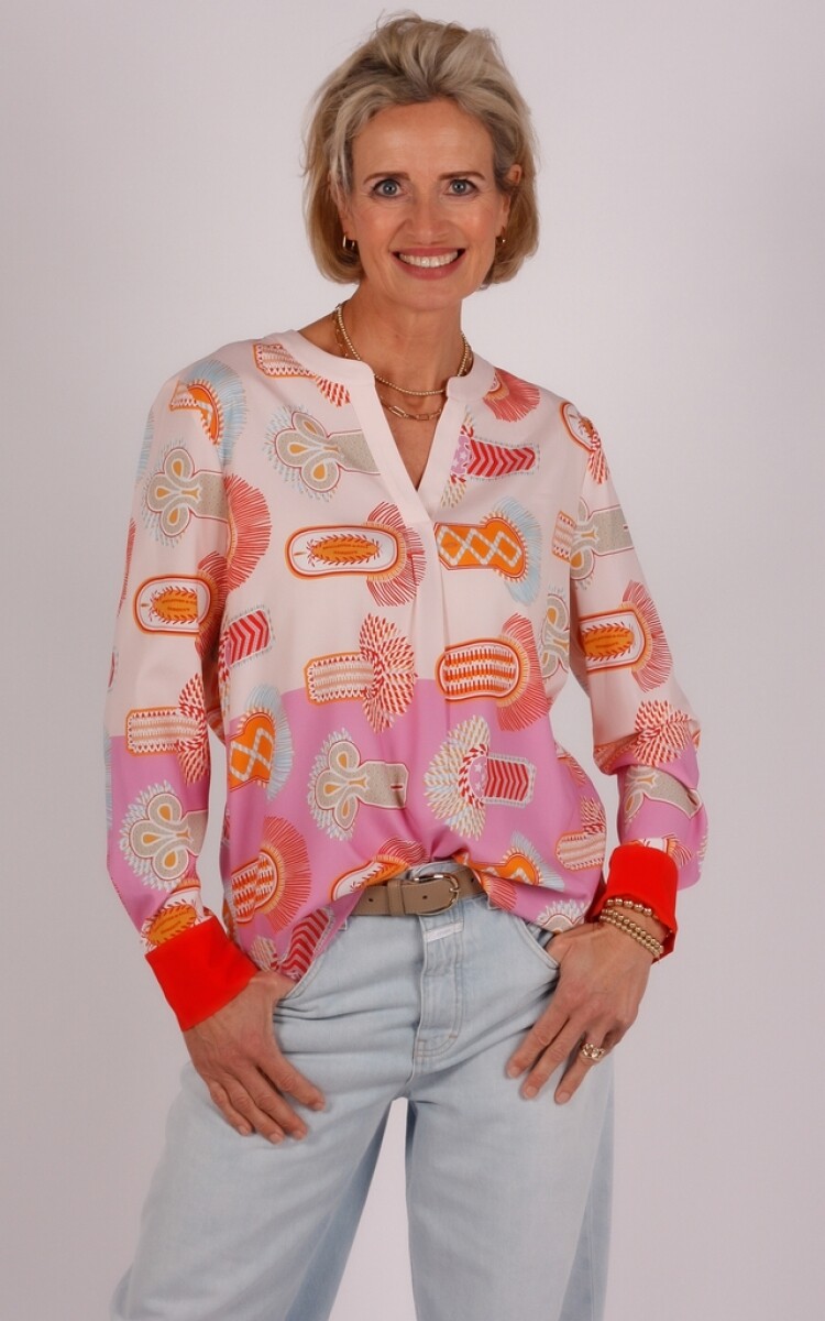 Herzen&#39;s blouse roze/rood