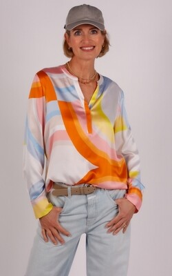 Herzen&#39;s blouse oranje/blauw